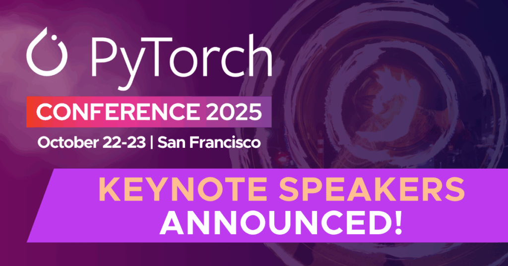 PyTorch Conference Keynote Speaker Announcement